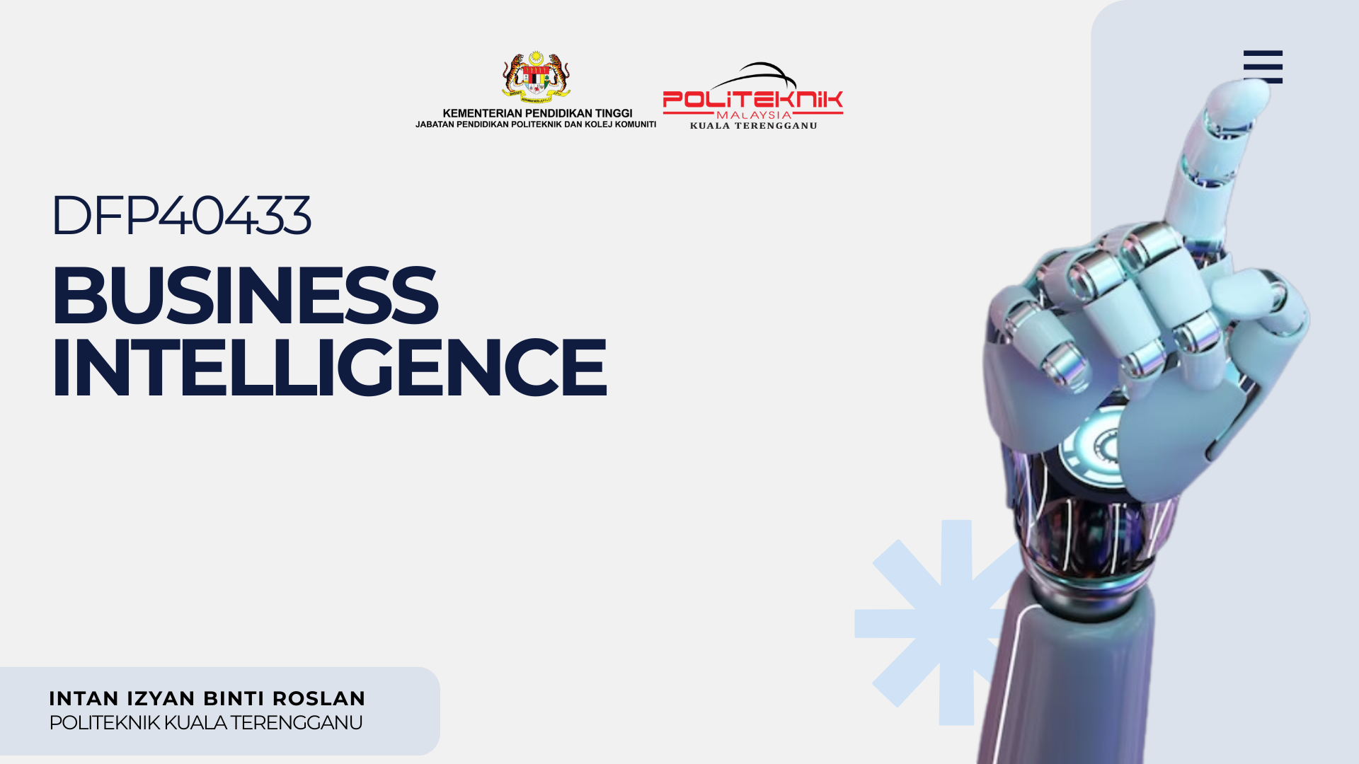 DFP40433 BUSINESS INTELLIGENCE